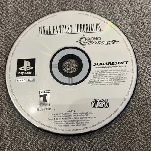 Final Fantasy Chronicles: Chrono Trigger PS1 - Disc Only-Tested