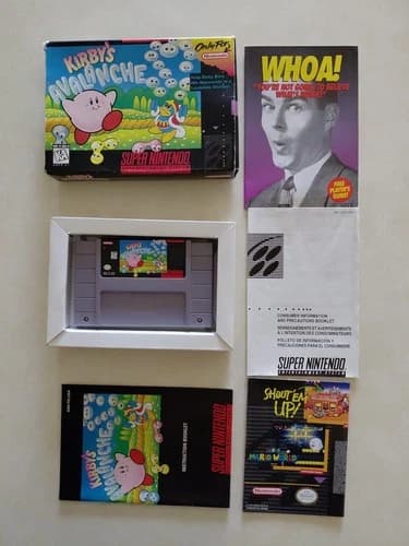 Kirby's Avalanche, SNES, Complete CIB, Authentic!