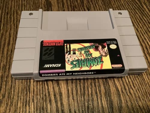 Zombies Ate My Neighbors Used Super Nintendo SNES Awesome Fun Free USA Shipping