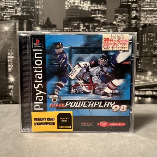 NHL Powerplay 98 Hockey Video Game for PlayStation CIB Complete Hasek Cover