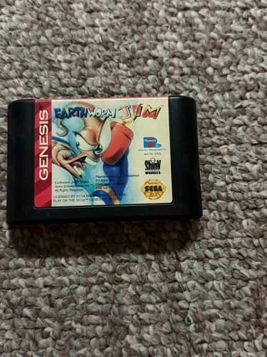 Earthworm Jim (Sega Genesis, 1994) Cartridge Only!