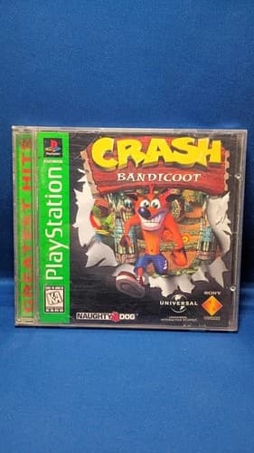 Crash Bandicoot PS1 Light Scratches Works Complete Sony PlayStation 1996 CIB