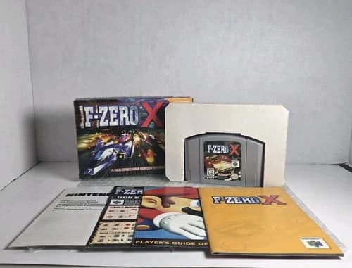 F-Zero X Nintendo 64 N64 1998 Complete In Box CIB Tested Case Captain Falcon OEM