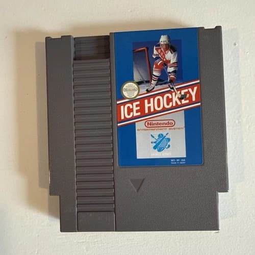 Ice Hockey (Nintendo NES Authentic Game) Cleaned Tested Working