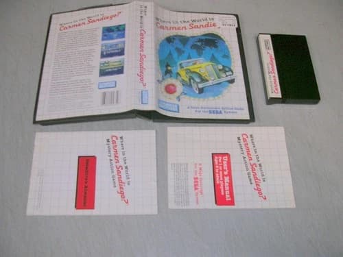 Where in the World is Carmen Sandiego (Sega Master System SMS) Complete CIB