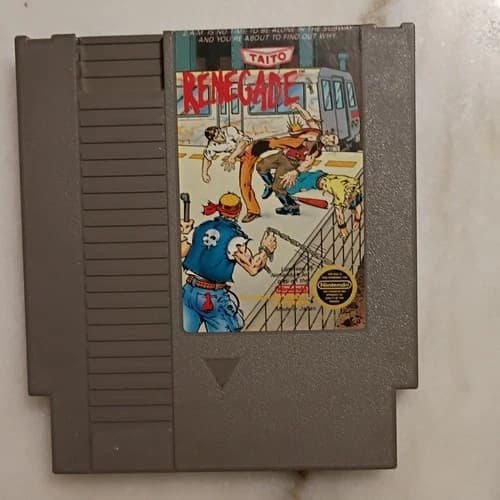 Taito Renegade for Nintendo Entertainment System NES Game Cartridge