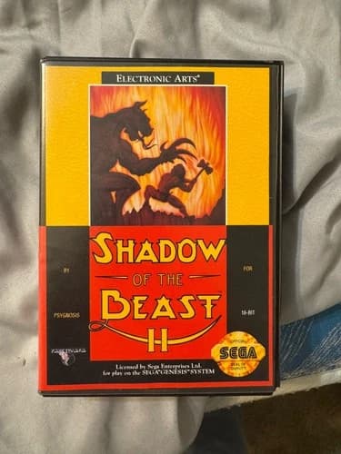 Shadow of the Beast II Sega Genesis Video Game Complete with Manual