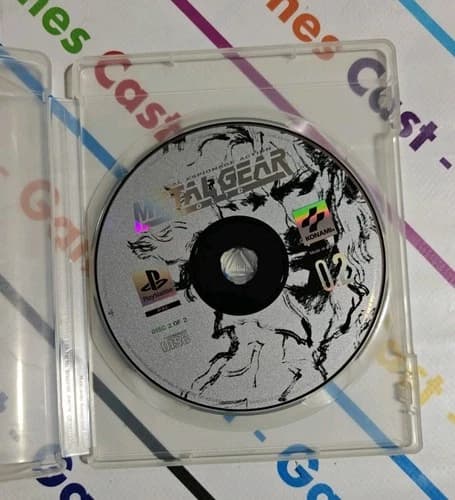 METAL GEAR SOLID PS1 ITALIAN PLAYSTATION 1 DISC ONLY 2 MINT
