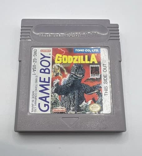 Nintendo Game Boy Godzilla 1990 Original Cartridge Authentic