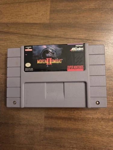Mortal Kombat 2 II (Super Nintendo SNES) Video Game Cartridge Tested & Working