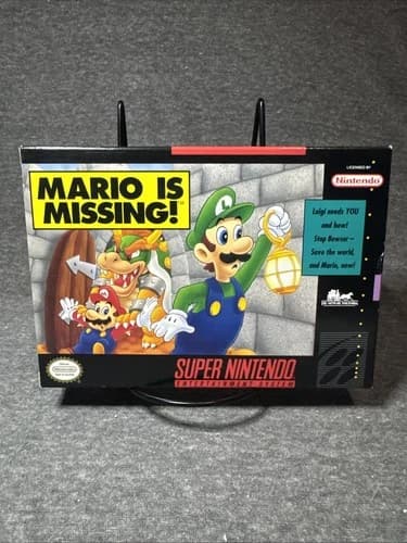 Mario is Missing Super Nintendo Entertainment System SNES CIB 11