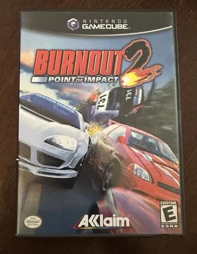 Burnout 2: Point of Impact Nintendo GameCube 2003 Authentic Tested & Working