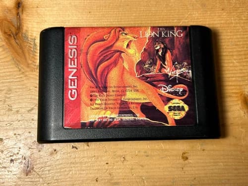 The Lion King (Sega Genesis) Authentic (Cartridge Only) Tested Ships Free !!