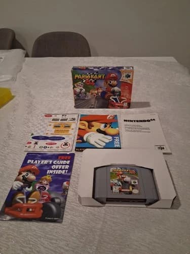 Mario Kart 64 (Nintendo 64 N64, 1997) CIB Complete In Box Authentic Tested