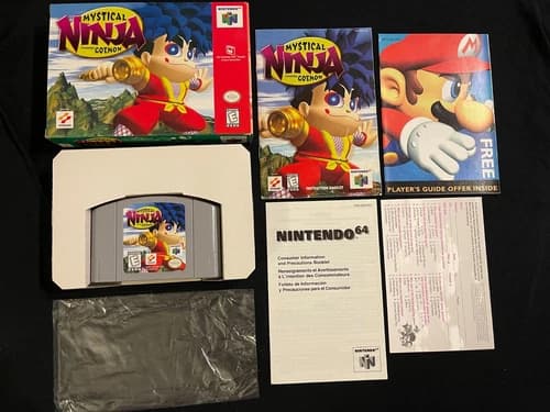 Mystical Ninja Starring Goemon (Nintendo 64, 1998) Box Manual Complete CIB N64