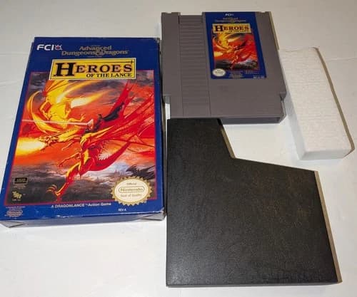 Nintendo NES Dragon Lance Heroes Of The Lance Advanced Dungeons & Dragons