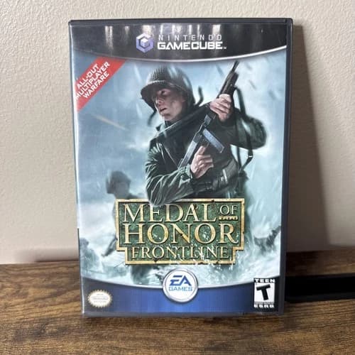 Medal of Honor Frontline Nintendo Gamecube Complete CIB Clean Disc