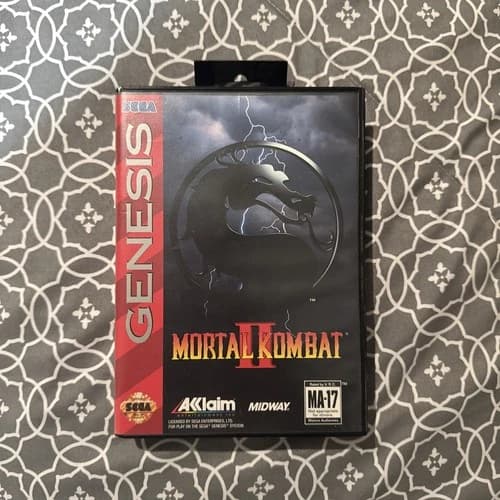 Mortal Kombat II Sega Genesis Complete Game with Manual and Box (MK2 1994)