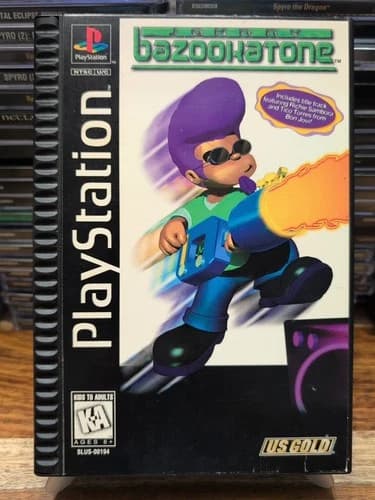 Johnny Bazookatone (Sony PlayStation 1 PS1 1996) - Long Box Complete CIB W Reg.