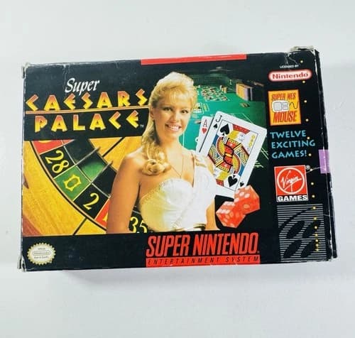 Super Caesars Palace (Nintendo SNES, 1993) Complete Free Shipping ML436