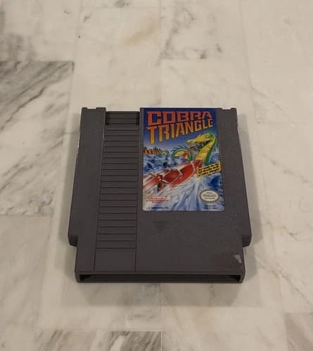 Cobra Triangle NES Nintendo 1989 Action Boat Game Authentic Tested Cart Only