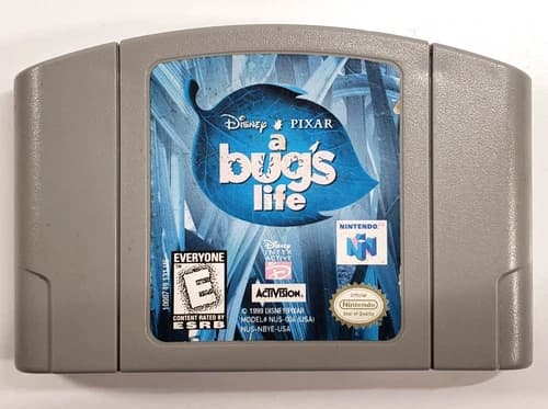 A Bug's Bugs Life (Nintendo 64, 1999) Disney Pixar N64 Authentic Cartridge Only