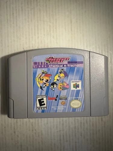The Powerpuff Girls Chemical X-Traction (Nintendo 64, 1997) N64 Authentic TESTED