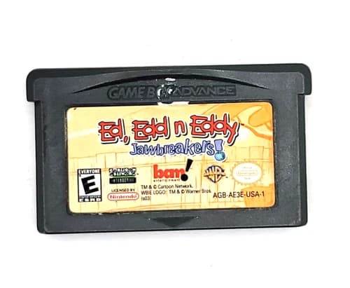 Ed Edd n Eddy Jawbreakers Nintendo Game Boy Advance GBA Authentic Only, Preowned