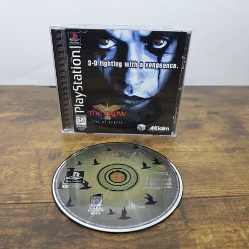 The Crow City of Angels PS1 PlayStation 1 CIB Complete w/ Reg Card - Tested!