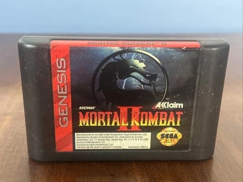 Mortal Kombat II (Sega Genesis, 1994) Game Only Tested
