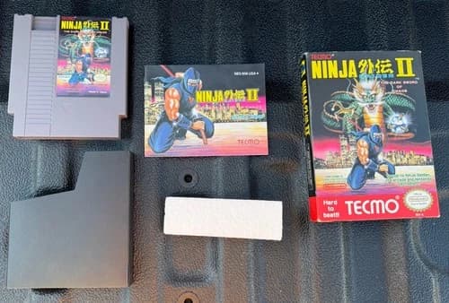 Ninja Gaiden 2 II: The Dark Sword of Chaos Nintendo NES Complete CIB