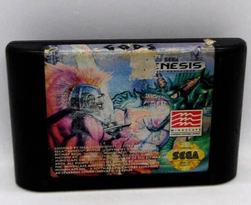 Gods (Sega Genesis, 1989) Cartridge Only Tested
