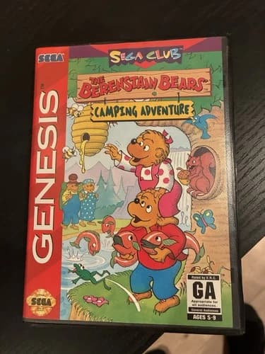 Sega Genesis the Berenstain Bears Camping Adventure CIB