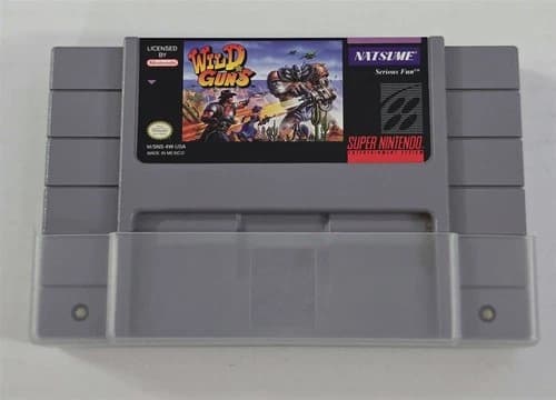 S-92 VINTAGE ORIGINAL NINTENDO SNES WILD GUNS VIDEO GAME