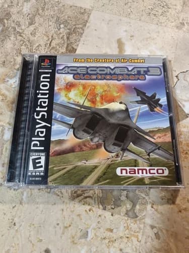 ACE COMBAT 3 III ELECTROSPHERE ✨Playstation PS1✨ Complete CIB Nice Shape Rare!