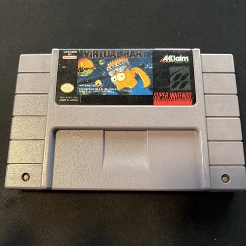 Virtual Bart [SNES] [Super Nintendo] [1994] [Cartridge Only!]