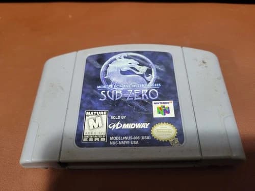 Mortal Kombat Mythologies: Sub-Zero (Nintendo 64 N64) Authentic