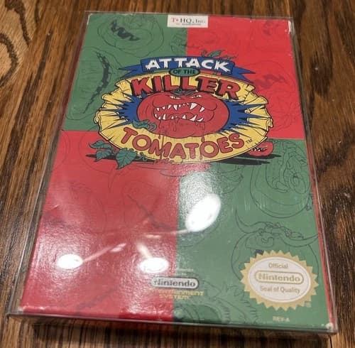 Attack Of Killer Tomatoes (Nintendo NES) Complete in Box CIB w/ Protector