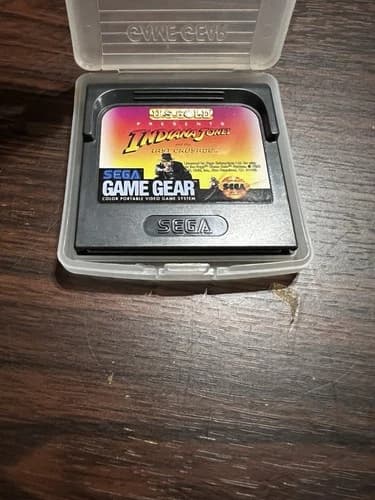 Indiana Jones and the Last Crusade SEGA Game Gear Cart Only W Protector