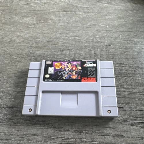 Justice League Task Force Super Nintendo SNES Game Cartridge Acclaim Sunsoft