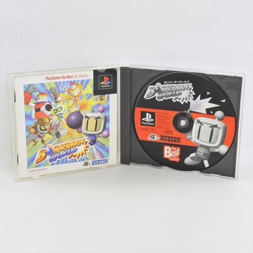 BOMBERMAN WORLD The Best PS1 Playstation For JP System ccc p1