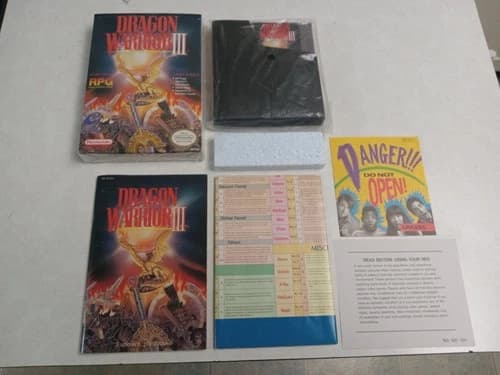 Nintendo NES Dragon Warrior 3 CIB Complete Great Condition!!