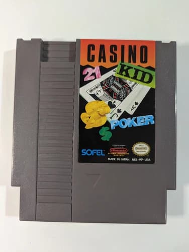 Casino Kid (Nintendo Entertainment System, NES, 1989) cartridge game
