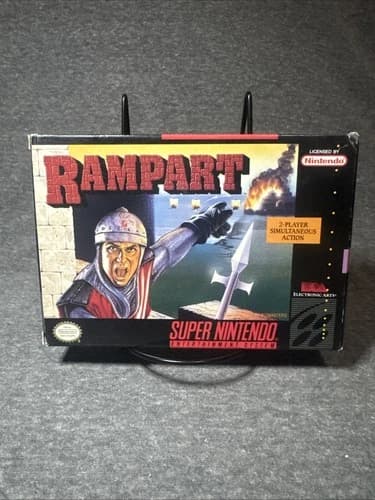 Rampart Super Nintendo Entertainment System SNES CIB 16