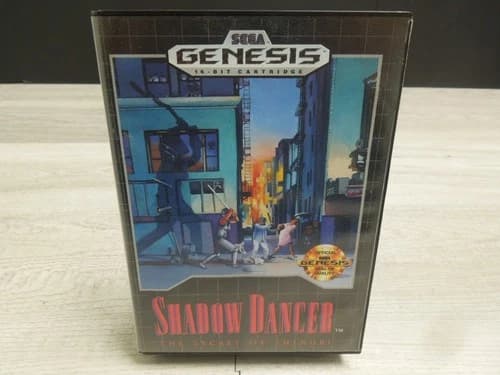 Authentic Shadow Dancer The Secret of Shinobi 1990 Sega Genesis CIB Video Game