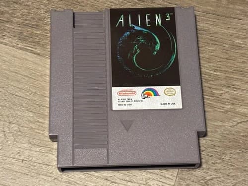 Alien 3 Nintendo Nes Cleaned & Tested Authentic Good Shape