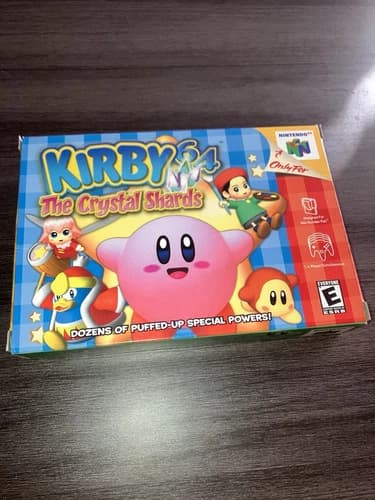 Kirby 64: The Crystal Shards (Nintendo 64, 2000) Box Manual Complete CIB N64