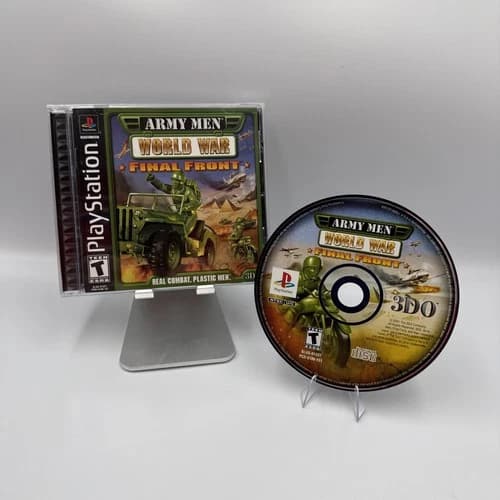 Army Men World War Final Front (Sony PlayStation 1 PS1, 2001) CIB Tested