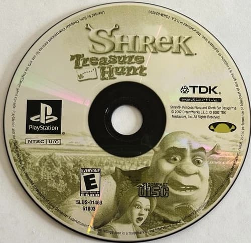 Shrek: Treasure Hunt (Sony PlayStation 1, PS1) DISC ONLY | NO TRACKING | M2144