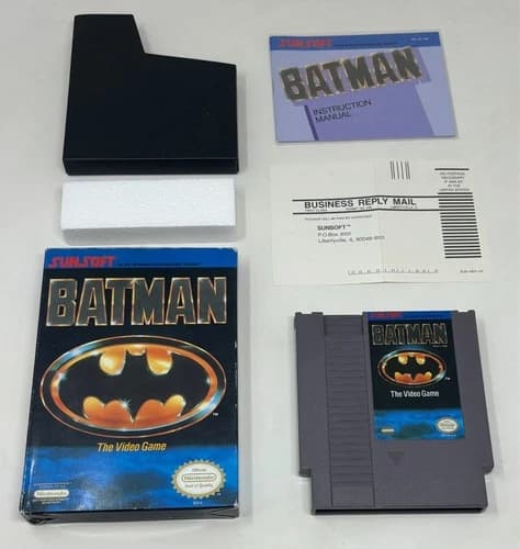 NES Nintendo - Batman: The Video Game - CIB Complete w/ Registration Card (1990)